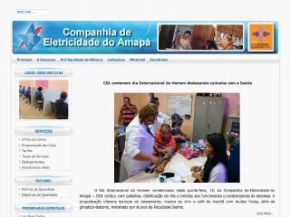 Thumbnail do site Companhia de Eletricidade do Amapá