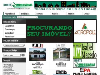 Thumbnail do site Norte Imobilirias