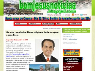 Thumbnail do site Blog Bom Jesus Notcias
