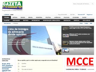 Thumbnail do site A Gazeta de Rondnia
