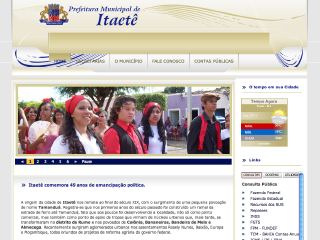 Thumbnail do site Prefeitura Municipal de Itaet