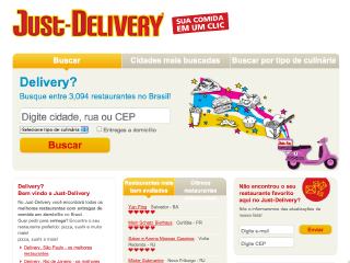 Thumbnail do site Just-Delivery - Entregas de comida