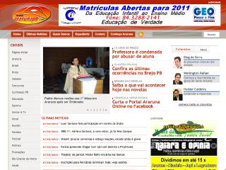 Thumbnail do site Portal Araruna Online