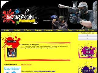 Thumbnail do site Scorpion Paintball