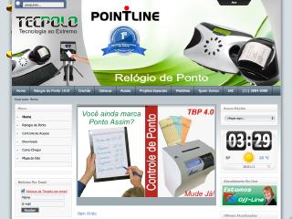 Thumbnail do site Tecpolo - Relgios de Ponto e Crachas