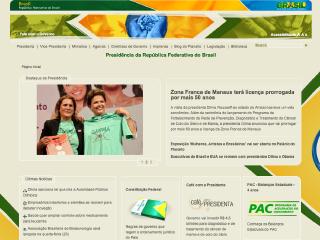 Thumbnail do site Presidência da República Federativa do Brasil