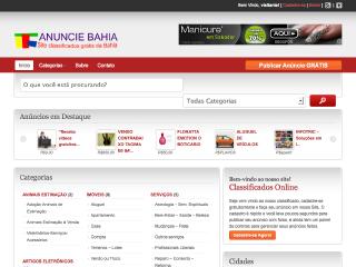Thumbnail do site Anuncie Bahia - Classificados Online Grátis