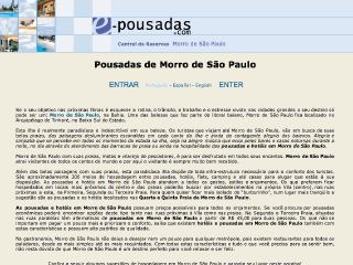 Thumbnail do site e-Pousadas.com - Central de reservas