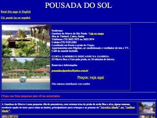 Thumbnail do site Pousada do Sol