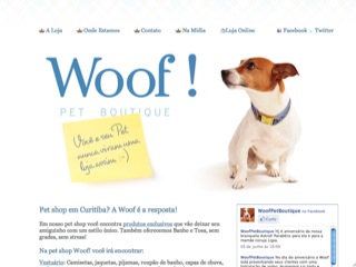 Thumbnail do site Woof! Pet Shop