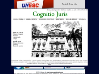 Thumbnail do site Cognitio Juris - Revista Cientfica Jurdica
