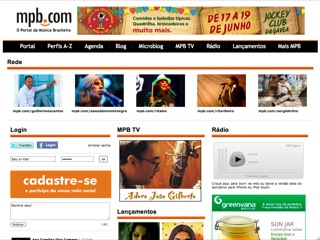 Thumbnail do site MPB.com - O Portal da Música Brasileira