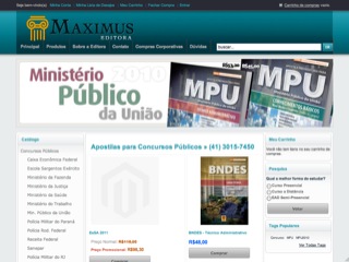 Thumbnail do site Editora Maximus