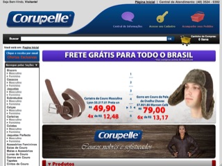 Thumbnail do site Corupelle - Moda Couro