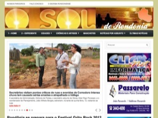 Thumbnail do site O Sol de Rondnia
