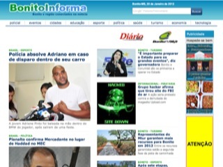 Thumbnail do site Bonito Informa