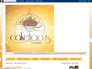 Thumbnail do site Cakelicious Cupcakes