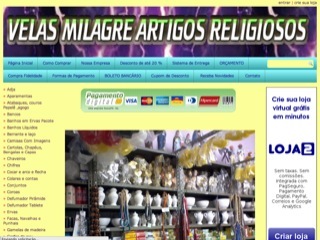 Thumbnail do site Velas Milagre Artigos Religiosos