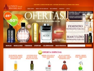 Thumbnail do site London Perfumes Shop Brasil