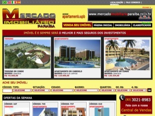 Thumbnail do site Mercado Imobilirio Paraba