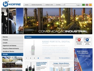 Thumbnail do site Kofre - Solues em Telecomunicaes
