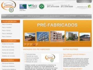 Thumbnail do site Matpar - Pr Fabricados