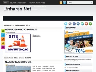 Thumbnail do site Linhares Net