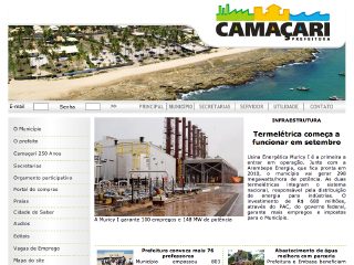 Thumbnail do site Prefeitura municipal de Camaari