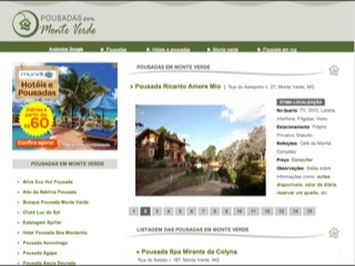 Thumbnail do site Pousadas em Monte Verde