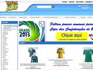 Thumbnail do site Brasil Retr - Camisas de Times Retr 