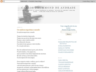 Thumbnail do site Carlos Drummond de Andrade