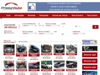 Thumbnail do site Procurauto - Classificados de Veculos