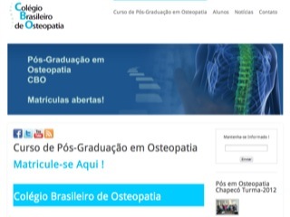 Thumbnail do site Colgio Brasileiro de Osteopatia