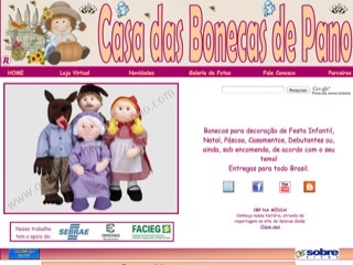 Thumbnail do site Casa das Bonecas de Pano