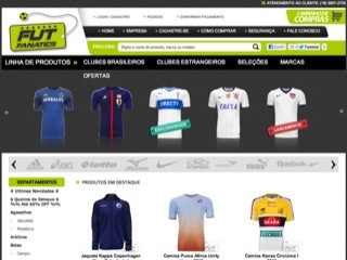 Thumbnail do site Fut Fanatics - sua loja do Futebol online !