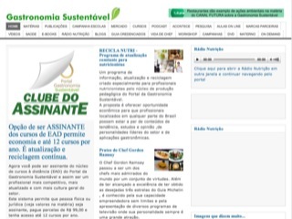 Thumbnail do site Gastronomia Sustentvel