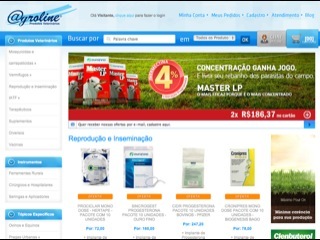 Thumbnail do site Agroline - Produtos Veterinrios, Rurais e Agropecurios