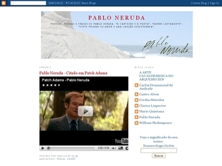 Thumbnail do site Pablo Neruda