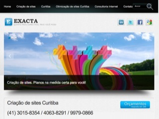 Thumbnail do site Exacta Websites - Criao de sites