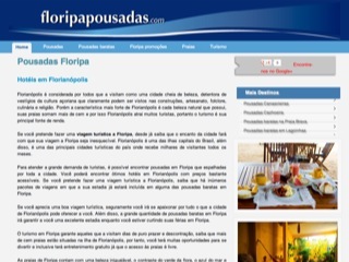 Thumbnail do site Floripa Pousadas