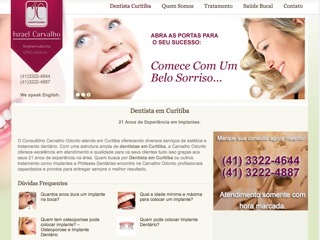 Thumbnail do site Dr. Israel Carvalho - Dentista 