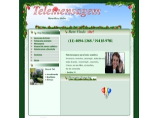 Thumbnail do site Telemensagem online
