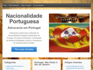 Thumbnail do site Nacionalidade Portuguesa - Advocacia
