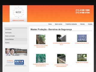 Thumbnail do site Master Proteo - Concertinas, Alambrados