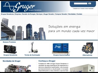 Thumbnail do site Gruger - Grupos Geradores