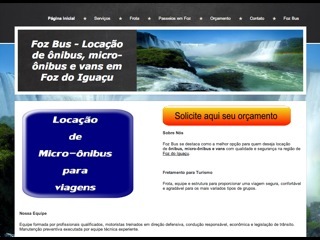 Thumbnail do site Foz Bus - Fretamento de nibus e micro-nibus