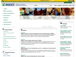Thumbnail do site BNDES - Banco Nacional de Desenvolvimento Econômico e Social