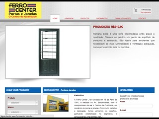 Thumbnail do site Ferro Center - Portas e Janelas em Campo Grande-MS