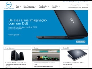 Thumbnail do site Dell Computadores do Brasil Ltda.
