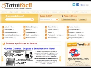 Thumbnail do site Tatufcil - Empresas e profissionais em Tatu